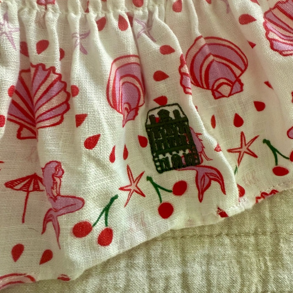 Hill House The Paz Mermaid linen two piece matching set - Picture 7 of 11